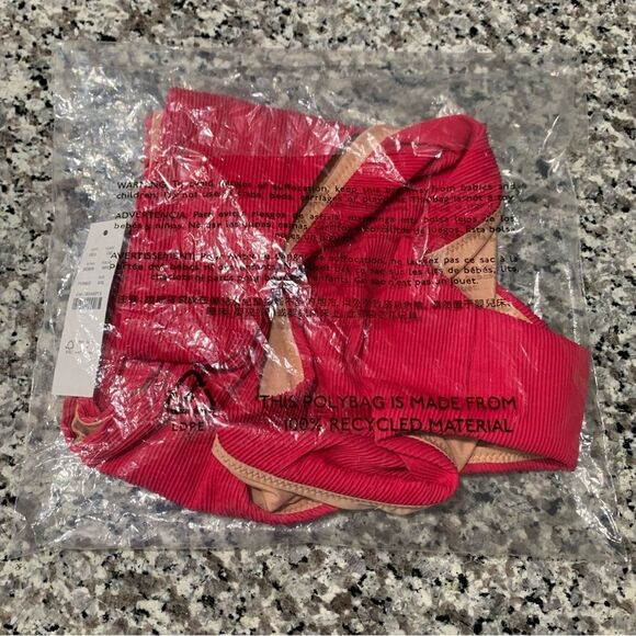 J Crew Ribbed High Rise Cheeky Bikini Bottom be808 XXL - Picture 7 of 8